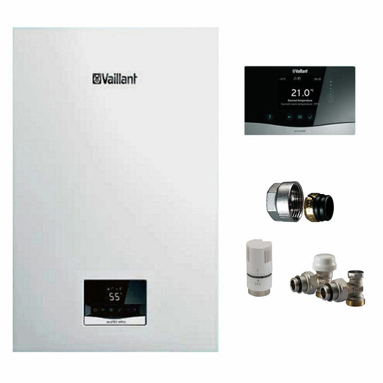 Caldaia a condensazione Vaillant EcoTEC intro 18 kW metano + Termostato SensoHome 380 - A+