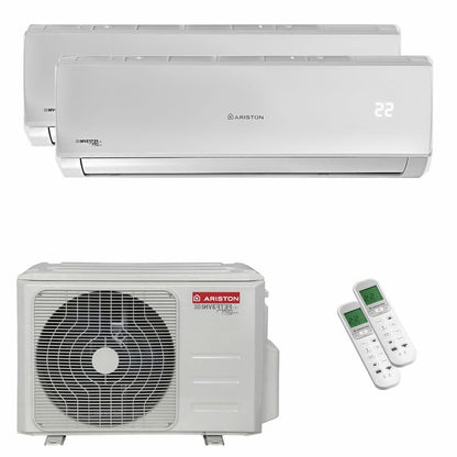 Condizionatore Ariston ALYS R32 dual split 12000+12000 BTU inverter A++ unità esterna 5.3 kW 