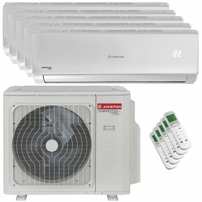 Condizionatore Ariston ALYS R32 penta split 9000+12000+12000+12000+12000 BTU inverter A++ unità esterna 12.4 kW 