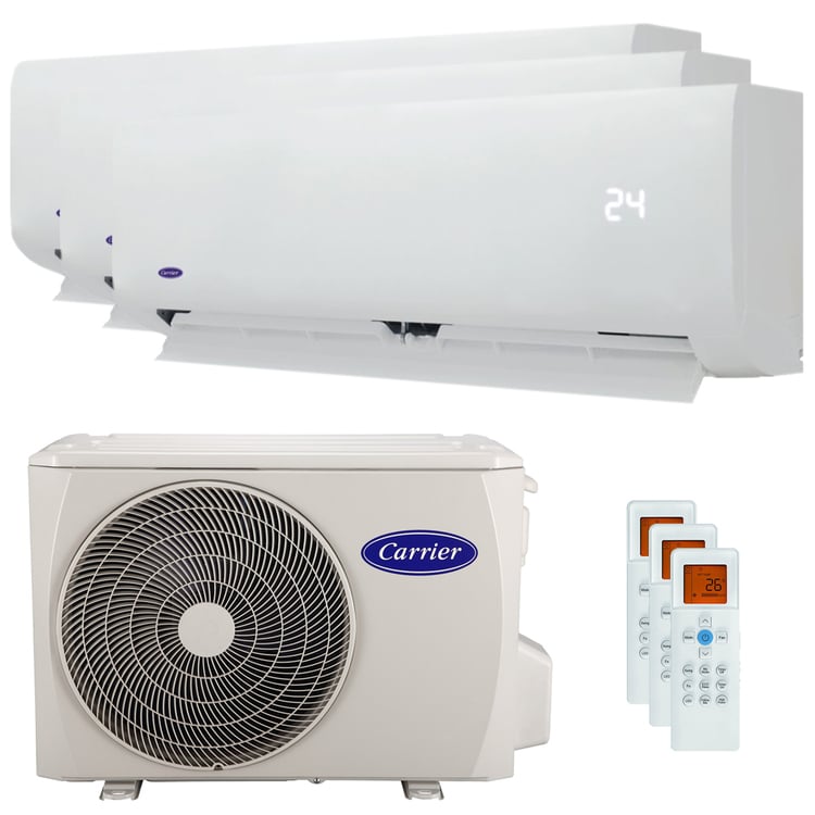 Condizionatore Carrier 42QHG trial split 7000+7000+9000 BTU inverter A++ esterna 6 kW