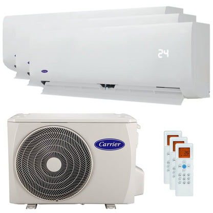 Condizionatore Carrier 42QHG trial split 7000+7000+9000 BTU inverter A++ esterna 6 kW