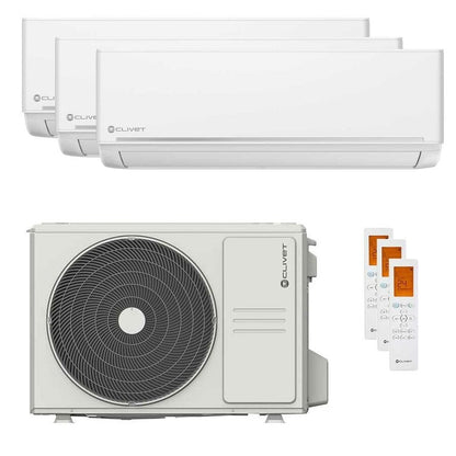 Condizionatore Clivet EZCool trial split 12000+12000+12000 BTU inverter A++ unità esterna 7.9 kW 