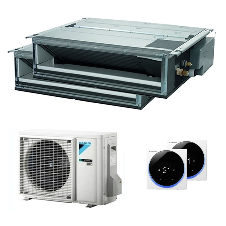 Condizionatore Daikin canalizzabile Mini Sky FDXM-F9 dual split 12000+12000 BTU inverter A+++ esterna 5 kW