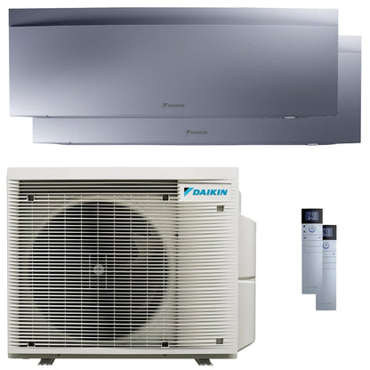 Condizionatore Daikin Emura 3 dual split 12000+12000 BTU inverter A++ wifi unità esterna 5 kW Silver