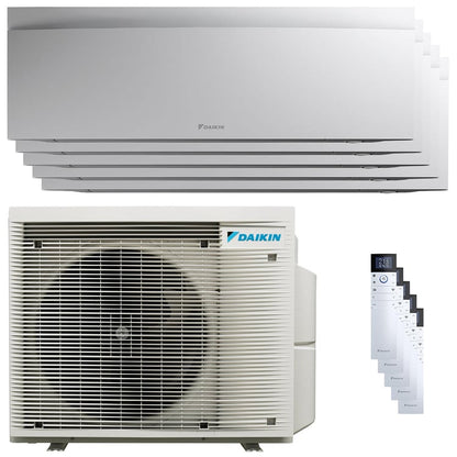 Condizionatore Daikin Emura 3 penta split 7000+7000+7000+9000+9000 BTU inverter A+ wifi unità esterna 7.8 kW Bianco