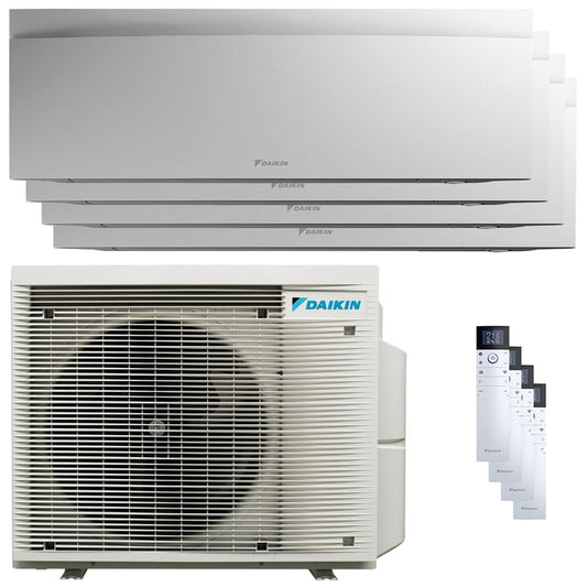 Condizionatore Daikin Emura 3 quadri split 7000+7000+9000+12000 BTU inverter A+ wifi unità esterna 6.8 kW Bianco