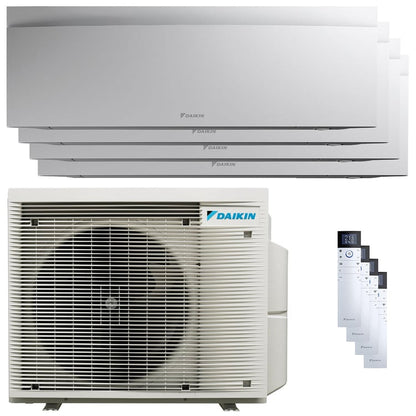 Condizionatore Daikin Emura 3 quadri split 9000+9000+12000+18000 BTU inverter A+ wifi unità esterna 7.8 kW Bianco