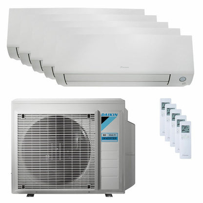 Condizionatore Daikin Perfera All Seasons penta split 7000+7000+7000+9000+9000 BTU inverter A++ wifi unità esterna 7.8 kW 