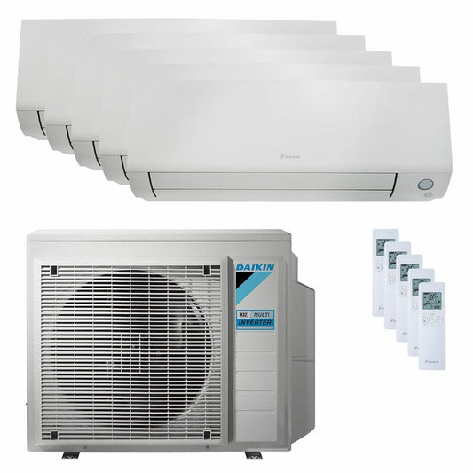 Condizionatore Daikin Perfera All Seasons penta split 7000+9000+9000+9000+18000 BTU inverter A++ wifi unità esterna 7.8 kW 