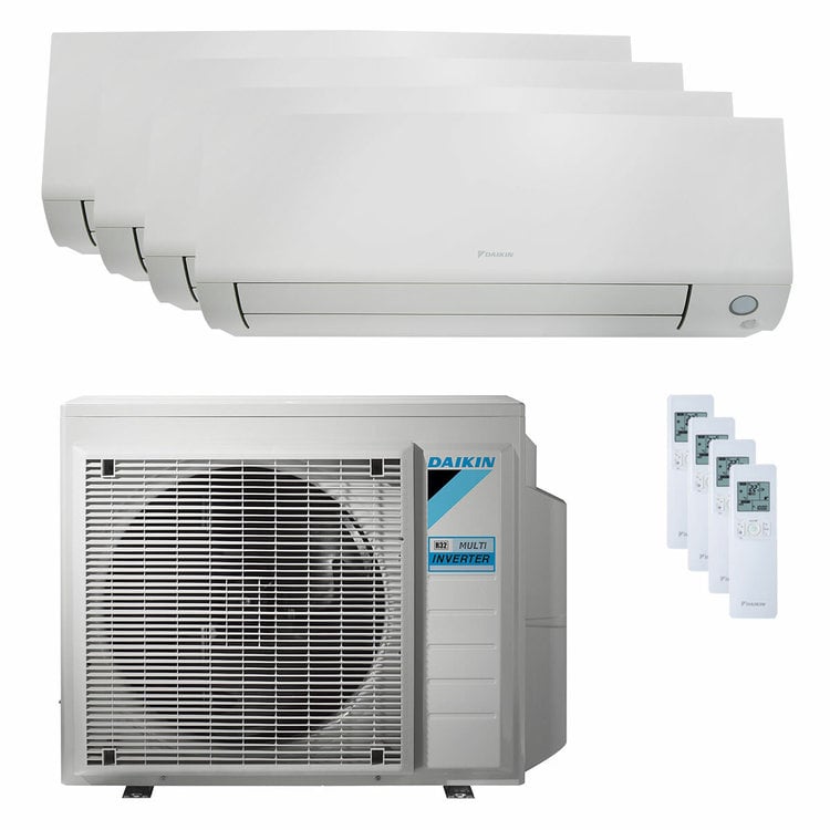 Condizionatore Daikin Perfera All Seasons quadri split 9000+9000+9000+9000 BTU inverter A++ wifi unità esterna 6.8 kW 