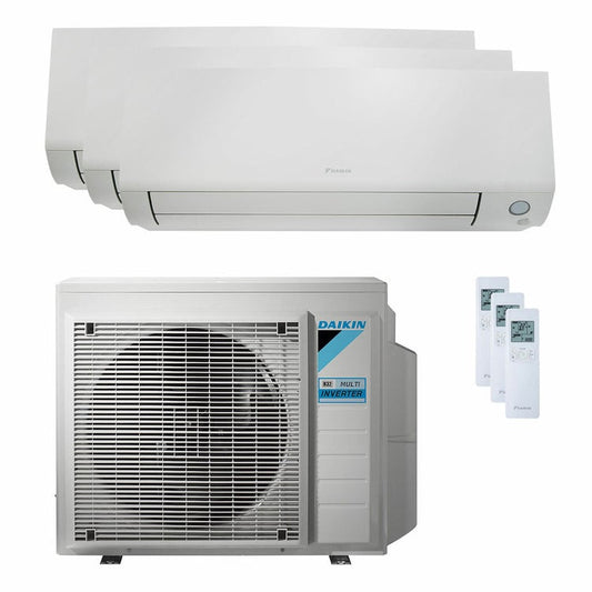 Condizionatore Daikin Perfera All Seasons trial split 12000+12000+18000 BTU inverter A++ wifi unità esterna 6.8 kW 