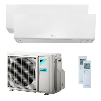 Condizionatore Daikin Perfera Wall dual split 5000+5000 BTU inverter A+++ wifi unità esterna 4,0 kW