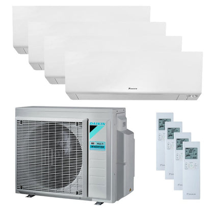 Condizionatore Daikin Perfera Wall quadri split 5000+5000+5000+5000 BTU inverter A+++ wifi unità esterna 6,8 kW