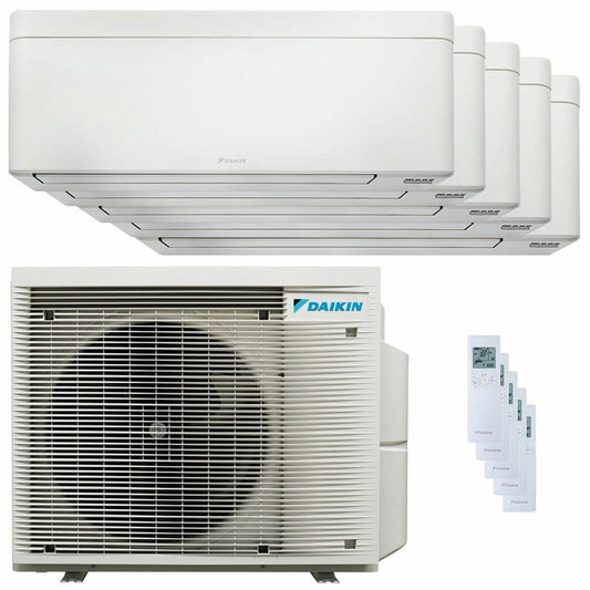 Condizionatore Daikin Stylish Bianco penta split 7000+9000+9000+12000+12000 BTU inverter A++ wifi unità esterna 7.8 kW