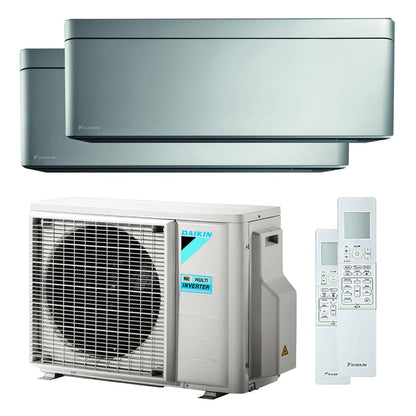 Condizionatore Daikin Stylish dual split 12000+12000 BTU inverter A+++ wifi unità esterna 5,0 kW