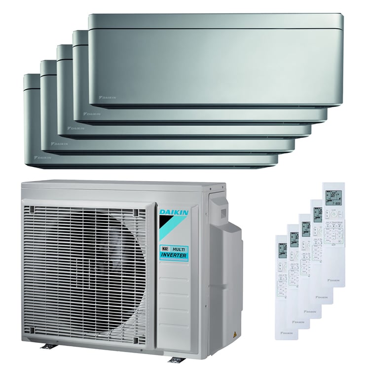 Condizionatore Daikin Stylish penta split 7000+7000+7000+9000+9000 BTU inverter A++ wifi unità esterna 9 kW