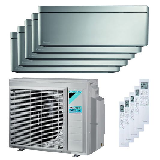 Condizionatore Daikin Stylish penta split 7000+9000+9000+12000+12000 BTU inverter A++ wifi unità esterna 9 kW