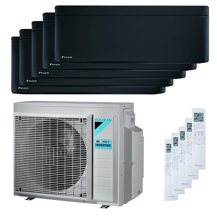 Condizionatore Daikin Stylish penta split 9000+9000+12000+12000+12000 BTU inverter A++ wifi unità esterna 9 kW