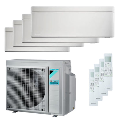 Condizionatore Daikin Stylish quadri split 5000+5000+7000+15000 BTU inverter A++ wifi unità esterna 6,8 kW