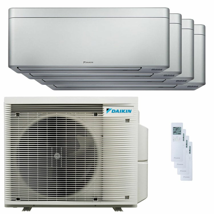 Condizionatore Daikin Stylish Silver quadri split 9000+12000+12000+18000 BTU inverter A++ wifi unità esterna 7.4 kW 