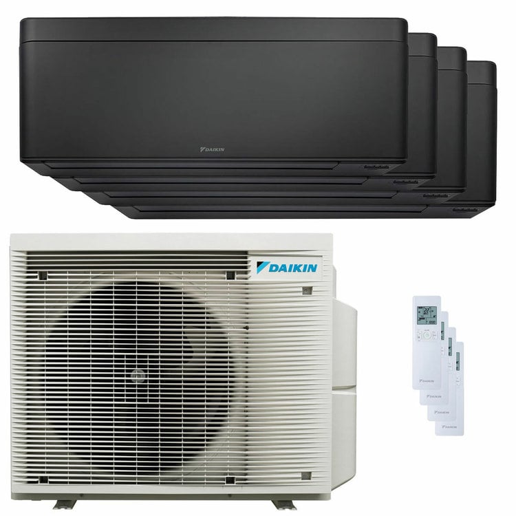 Condizionatore Daikin Stylish Total Black quadri split 9000+9000+9000+9000 BTU inverter A++ wifi unità esterna 6.8 kW 