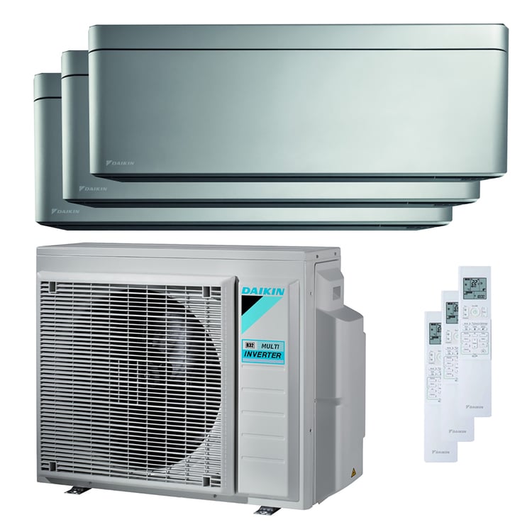 Condizionatore Daikin Stylish trial split 12000+15000+18000 BTU inverter A++ wifi unità esterna 8,0 kW