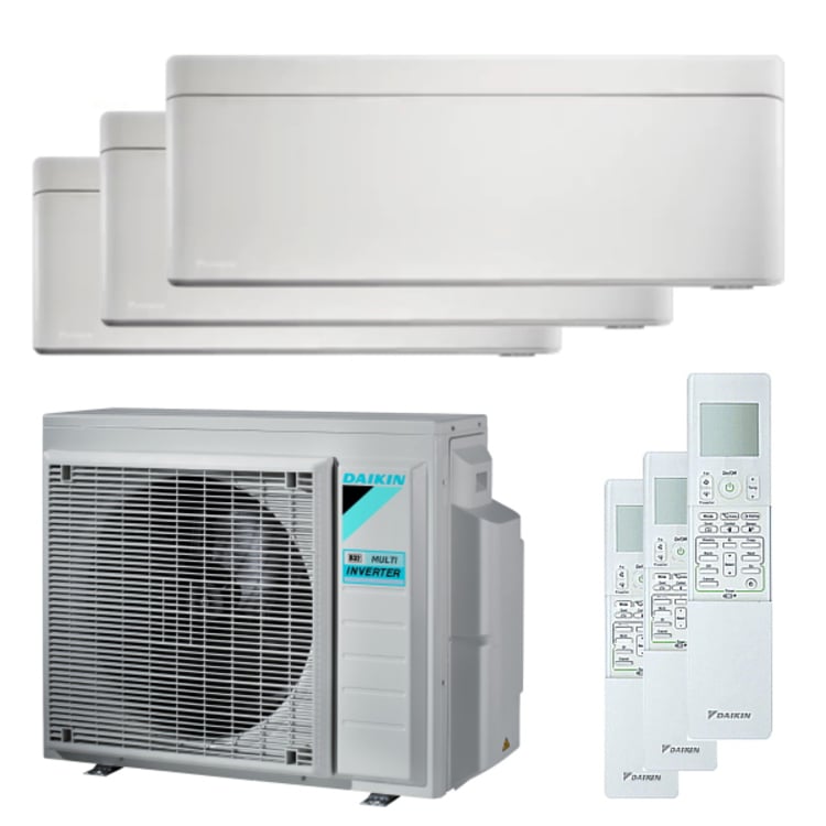 Condizionatore Daikin Stylish trial split 5000+5000+5000 BTU inverter A+++ wifi unità esterna 4,0 kW