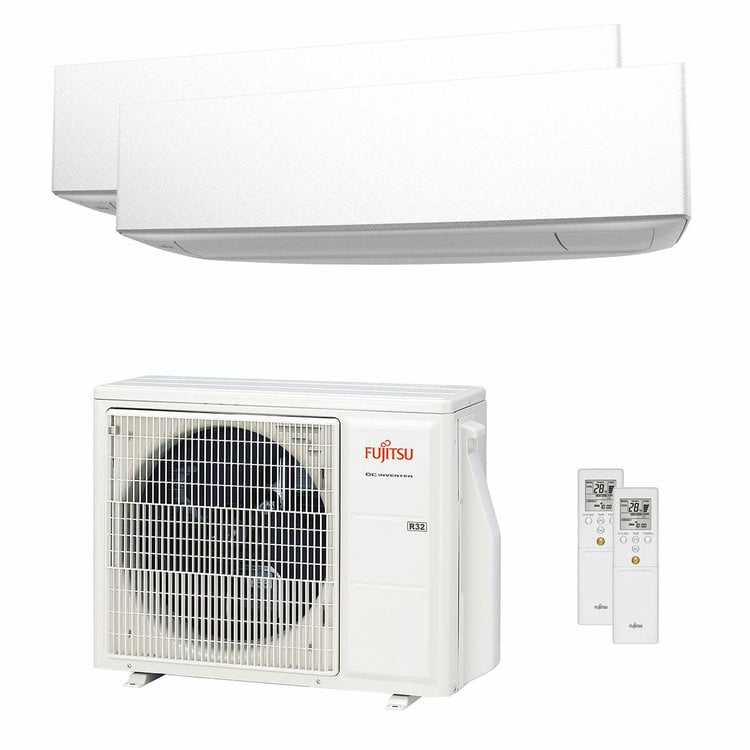 Condizionatore Fujitsu Serie KE dual split 9000+12000 BTU inverter A+++ unità esterna 5 kW 