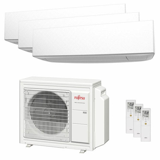 Condizionatore Fujitsu Serie KE WiFi trial split 7000+7000+9000 BTU inverter A+++ wifi unità esterna 5.4 kW 