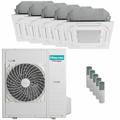 Condizionatore Hisense Cassetta ACT penta split 9000+9000+12000+12000+12000 BTU inverter unità esterna 12.5 kW 