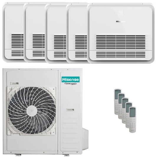 Condizionatore Hisense Console AKT penta split 9000+9000+9000+9000+9000 BTU inverter unità esterna 12.5 kW 