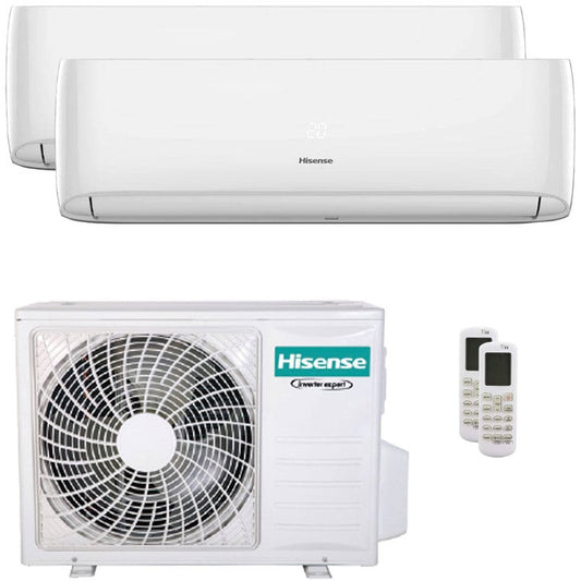 Condizionatore Hisense Hi-Comfort dual split 12000+12000 BTU inverter A++ wifi unità esterna 6,3 kW