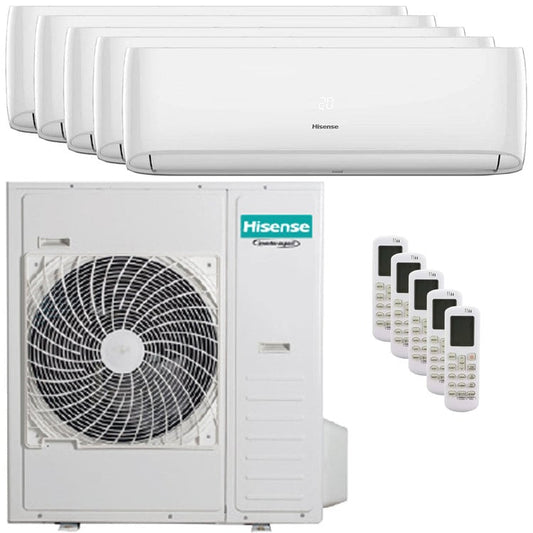 Condizionatore Hisense Hi-Comfort penta split 9000+9000+12000+12000+12000 BTU inverter wifi unità esterna 12,5 kW