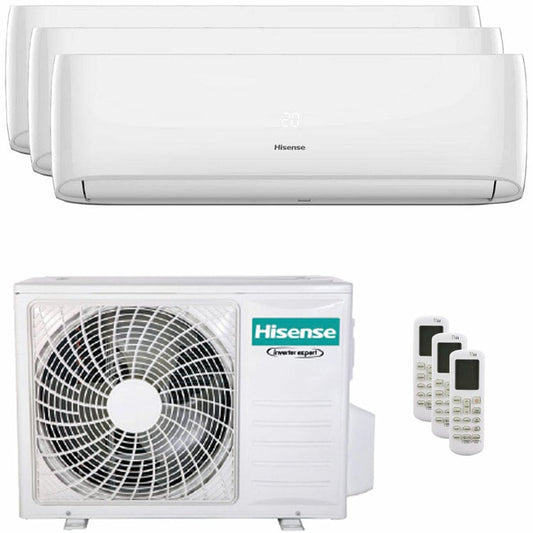 Condizionatore Hisense Hi-Comfort trial split 7000+12000+12000 BTU inverter A++ wifi unità esterna 6,3 kW