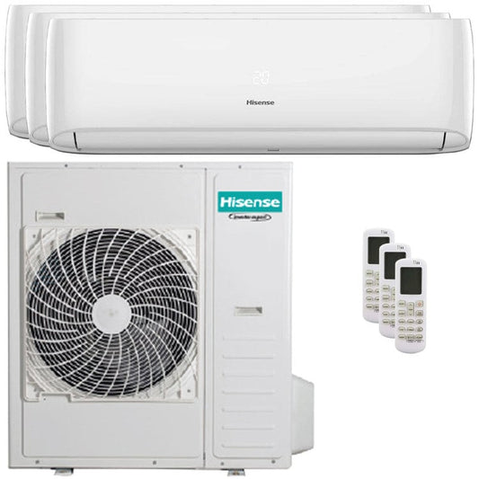 Condizionatore Hisense Hi-Comfort trial split 7000+18000+24000 BTU inverter wifi unità esterna 12,5 kW