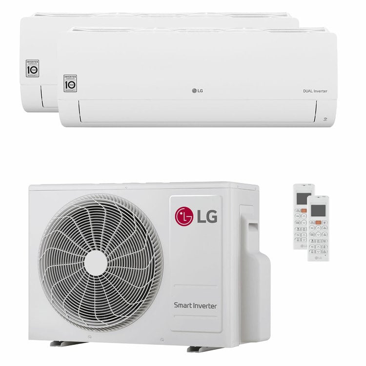 Condizionatore LG Libero Smart dual split 9000+9000 BTU inverter A+++ unità esterna 4,7 KW 