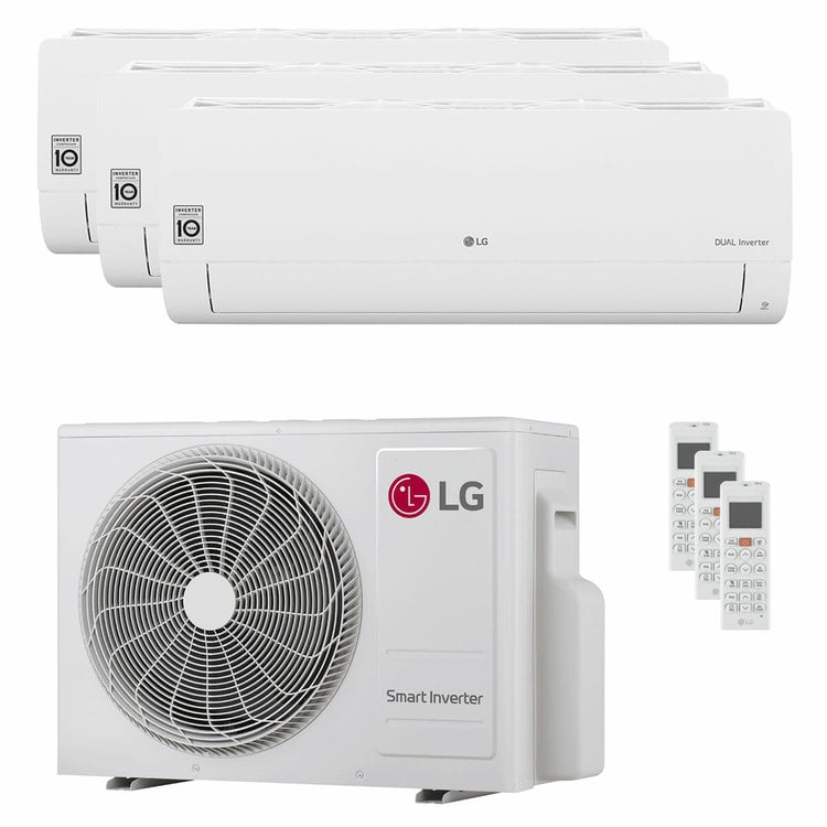 Condizionatore LG Libero Smart trial split 9000+9000+12000 BTU inverter A+++ unità esterna 5,3 KW 