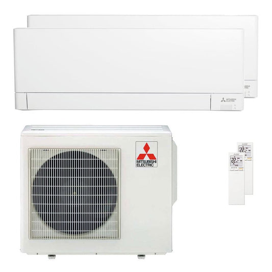 Condizionatore Mitsubishi Electric Serie AY dual split 12000+12000 BTU inverter A++ wifi unità esterna 5.4 kW