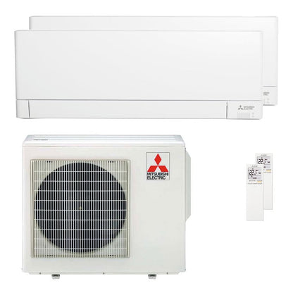 Condizionatore Mitsubishi Electric Serie AY dual split 12000+18000 BTU inverter A++ wifi unità esterna 5.4 kW