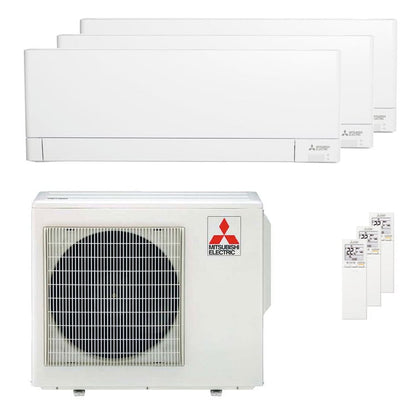 Condizionatore Mitsubishi Electric Serie AY trial split 9000+12000+12000 BTU inverter A++ wifi unità esterna 5.4 kW