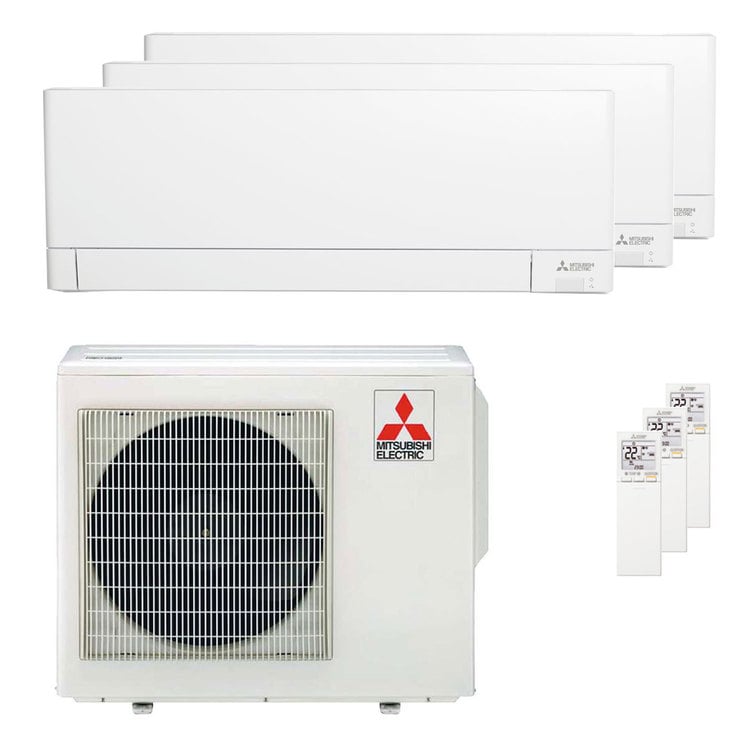 Condizionatore Mitsubishi Electric Serie AY trial split 9000+9000+12000 BTU inverter A++ wifi unità esterna 5.4 kW