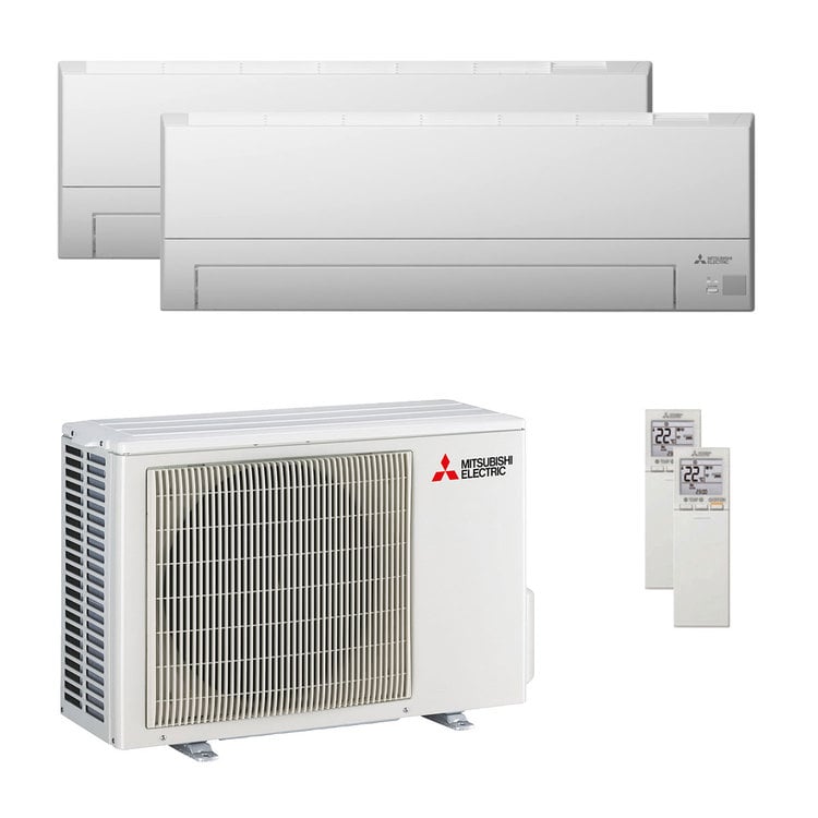 Condizionatore Mitsubishi Electric Serie BT dual split 9000+12000 BTU R32 Inverter A++ WiFi unità esterna 5.3 kW