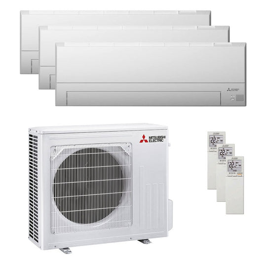 Condizionatore Mitsubishi Electric Serie BT trial split 9000+9000+12000 BTU R32 Inverter A++ WiFi unità esterna 5.4 kW