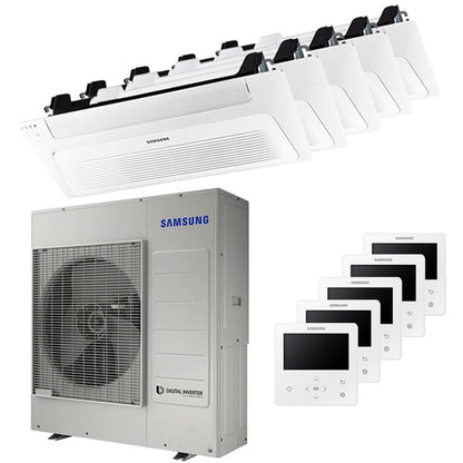 Condizionatore Samsung Cassetta WindFree 1 Via penta split 9000+9000+12000+12000+12000 BTU inverter A++ unità esterna 10,0 kW