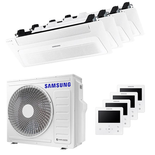 Condizionatore Samsung Cassetta WindFree 1 Via quadri split 9000+9000+12000+12000 BTU inverter A++ unità esterna 8,0 kW