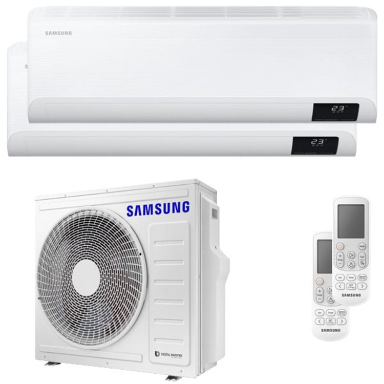 Condizionatore Samsung Cebu Wi-Fi dual split 12000+18000 BTU inverter A++ wifi unità esterna 8,0 kW