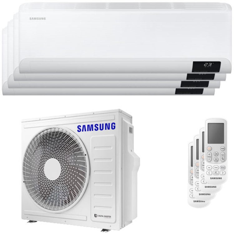 Condizionatore Samsung Cebu Wi-Fi quadri split 7000+9000+9000+9000 BTU inverter A++ wifi unità esterna 8,0 kW