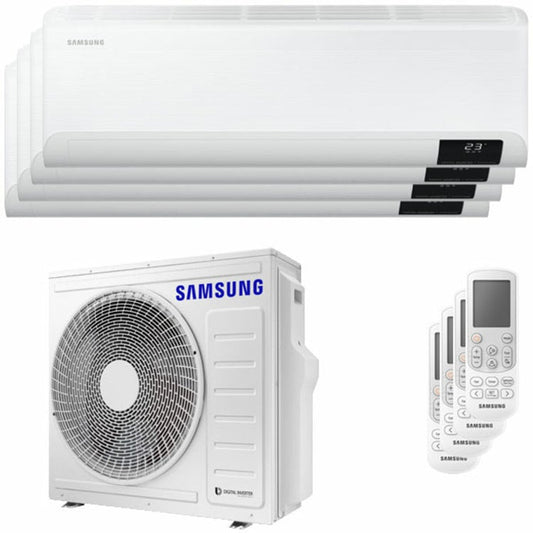 Condizionatore Samsung Cebu Wi-Fi quadri split 9000+9000+9000+12000 BTU inverter A++ wifi unità esterna 8,0 kW