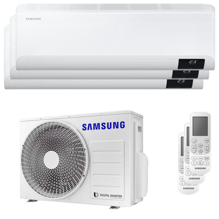 Condizionatore Samsung Cebu Wi-Fi trial split 7000+7000+12000 BTU inverter A++ wifi unità esterna 5,2 kW