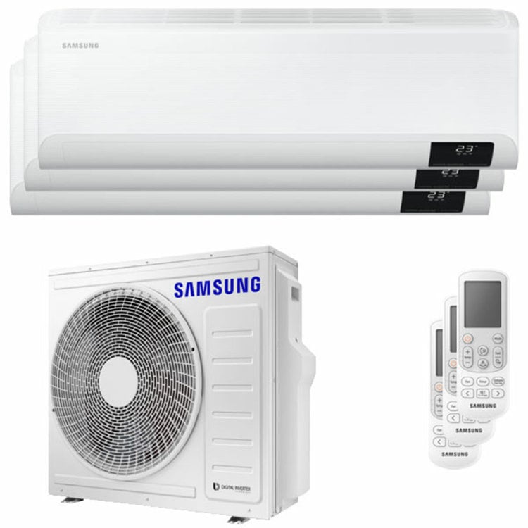 Condizionatore Samsung Cebu Wi-Fi trial split 9000+9000+12000 BTU inverter A++ wifi unità esterna 6,8 kW